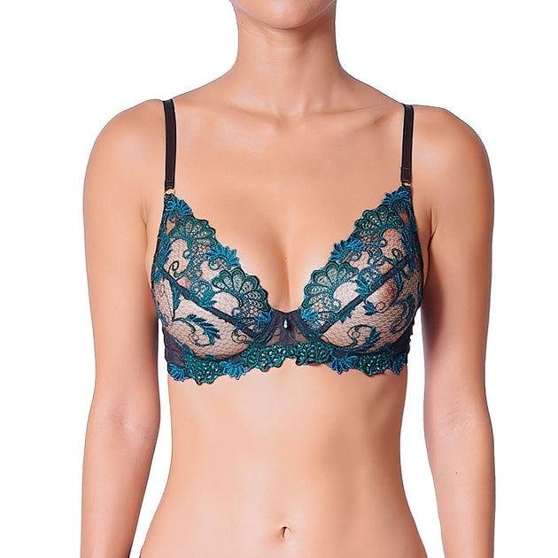 Track No Show Unlined Demi Bra - Red - 44 - H at Skims